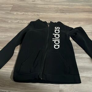 Black Adidas Zip Up